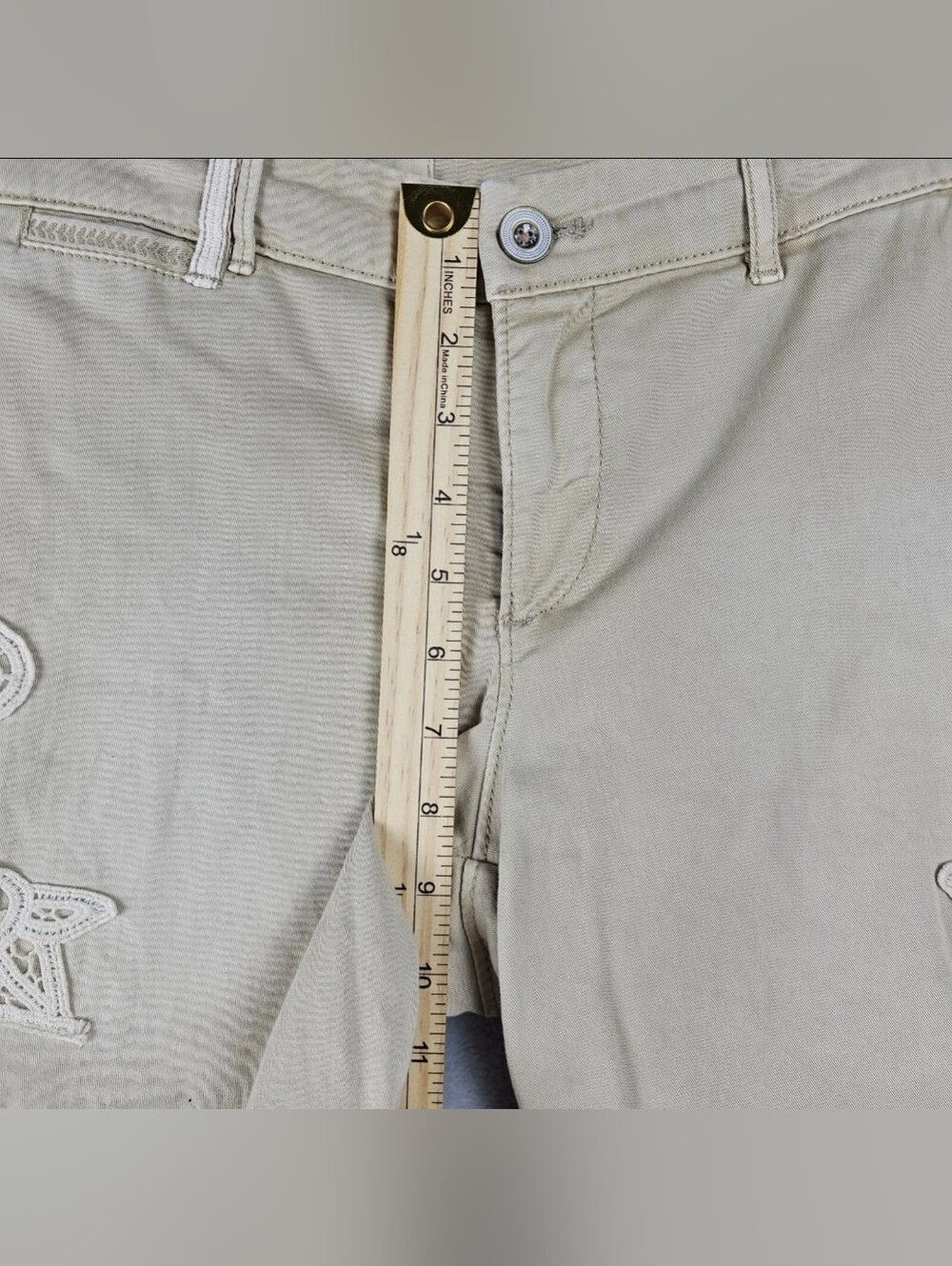 Anthropologie Pilcro And Letterpress Womens Shorts Size 29 Tan - Picture 7 of 10